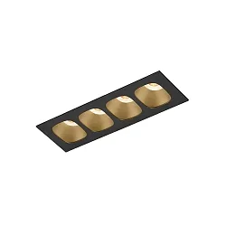 recessed luminaire PIRRO PETIT CEILING REC 4.0 IP20, champagner, black matt 10W 680lm 2700K 20-40° 20-40° CRI 90-100