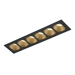 recessed luminaire PIRRO PETIT CEILING REC 6.0 IP20, champagner, black matt 14W 760lm 3000K 20-40° 20-40° CRI 90-100