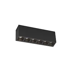 LED Deckenstrahler PIRRO PETIT CEILING SURF 6.0 LED, 6-flammig, 2700K B 14W 220-240VAC DIM CRI90, schwarz matt