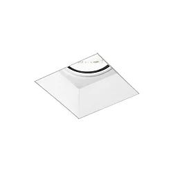 Einbaustrahler STRANGE TRIMLESS 1.0 - PAR16, IP20, eckig, GU10 max. 12W, rückversetzt, kardanisch, mattweiß