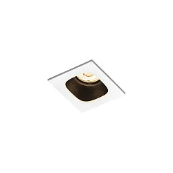 LED Recessed spot PIRRO 1.0, 1 Spot 4.5W 2700K, CRi >90, dimmable, white black