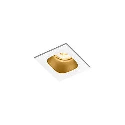 LED Recessed spot PIRRO 1.0, 1 Spot 4.5W 3000K, CRi >90, dimmable, white gold