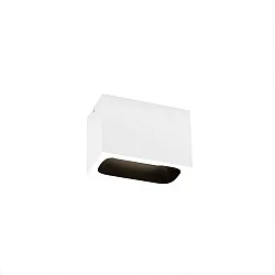 LED Deckenleuchte PIRRO OPAL CEILING SURF 2.0 LED, 2-flammig, 3000K E 7W 220-240VAC DIM , IP20, weiß matt, schwarz matt