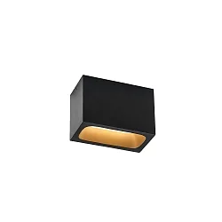 LED Deckenleuchte PIRRO OPAL CEILING SURF 2.0 LED, 2-flammig, 2700K K 7W 220-240VAC DIM , IP20, schwarz matt, gold