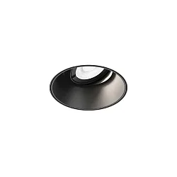 ceiling recessed luminaire DEEP ADJUST PETIT TRIMLESS 1.0 - LED flush, cardanic swivelling IP20, mat, deep black dimmable