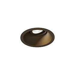 ceiling recessed luminaire DEEP ADJUST PETIT 1.0 Dim-To-Warm, with leaf springs, cardanic swivelling IP20, bronze dimmable