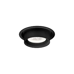 LED Halbeinbau-Strahler RINI SNEAK 1.0, IP44/20, 17V, 6/9W, CRi >90, starr, Clipfedern, 3000K 15°, schwarz