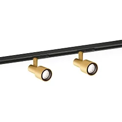 LED 1-phase track spot SARA 1.0, 8W 2700K, dimmable, gold