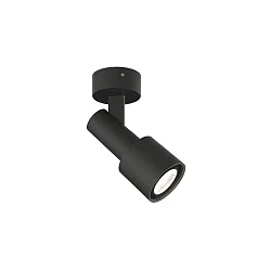 Aufbauleuchte SARA 1.0 PAR16, GU10 max. 12W, neigbar 90°, mattschwarz