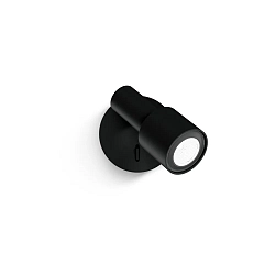 Wall spot SARA SNOOZE 1.0 PAR16, GU10 max. 12W, rotatable/swivelling, black