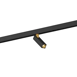 LED Schienenstrahler MICK ON TRACK 1.0 für STREX SYSTEM 48V, 9.5W 3000K, CRi >90, schwarz-gold