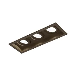 LED Recessed spot PLANO PETIT ADJUSTABLE 3.0, 350mA, 3x 6W 3000K, CRi >90, bronze