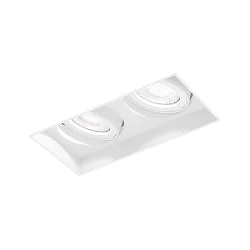 LED Einbaustrahler STRANGE PETIT TRIMLESS 2.0, IP20, 350mA, CRi >90, kardanisch, Clipfedern, 12W 2700K 56°, mattweiß