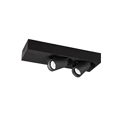 LED Strahler BLIEK PETIT CEILING SURF 2.0 LED, 2-flammig, 2700K B 2x8W 220-240VAC DIM CRI90, dreh-/schwenkbar, schwarz matt