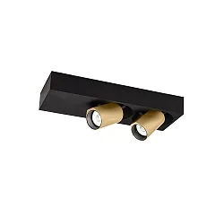 LED Strahler BLIEK PETIT CEILING SURF 2.0 LED, 2-flammig, 2700K 2x8W 220-240VAC DIM, dreh-/schwenkbar, schwarz matt, champagner