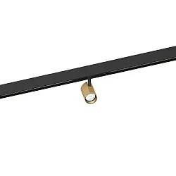 LED Schienenstrahler CENO ON STREX 1.0, 48V, 9,2W, IP20, nicht dimmbar, 2700K, 480lm, schwarz/champagner