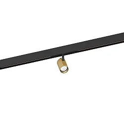 LED Track spot CENO ON TRACK 1.0 for STREX SYSTEM 48V, 3000K, not dimmable, black gold