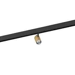 track spot CENO ON STREX 1.0 with adapter IP20, champagner, black matt dimmable