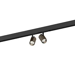 track spot CENO ON STREX 2.0 2 flames, with adapter IP20, bronze, black matt dimmable