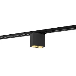 1-phase spot PIRRO SPOT ON TRACK 2.0 2 flames, incl. 1-phase adapter IP20, gold, black matt dimmable