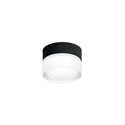 LED Deckenleuchte MIRBI SURFACE 1.0, rund, IP44, 7W 3000K 640lm, CRi >90, dimmbar, klar + opal, Basis weiß
