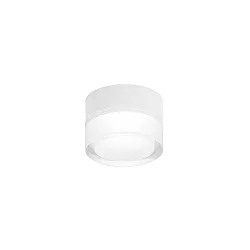 LED Wand-/Deckenleuchte MIRBI 1.0, rund, IP44, 7W 3000K, CRi >90, dimmbar, klar + opal / weiß