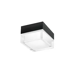 LED Deckenleuchte MIRBI SURFACE 2.0, eckig, IP44, 7W 3000K 640lm, CRi >90, dimmbar, klar + opal, Basis weiß