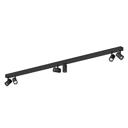 LED Decken-Strahlerleiste CENO 6.0, 6-flammig, 115cm, 230V, CRi >90, dimmbar, verstellbar, dimmbar, 42W 2700K 31°, mattschwarz