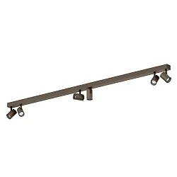 LED Decken-Strahlerleiste CENO 6.0, 6-flammig, 115cm, 230V, CRi >90, dimmbar, verstellbar, dimmbar, 42W 2700K 31°, bronze
