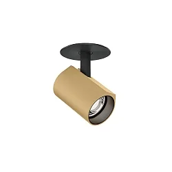 LED Strahler CENO CEILING REC 1.0 LED, 1-flammig, 3000K CH 6W 350mA 17V CRI90, dreh-/schwenkbar, schwarz matt, champagner