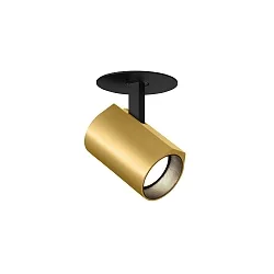 LED Recessed spot CENO 1.0, 3000K, CRi >90, rotatable/swivelling, dimmable, black gold