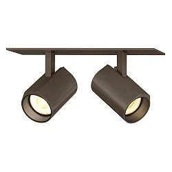 LED Recessed spot CENO 2.0, 2 flames, 2700K, CRi >90, rotatable/swivelling, dimmable, bronze