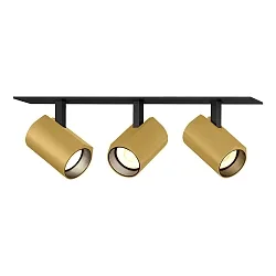LED Einbaustrahler CENO 3.0, 3-flammig, 2700K, CRi >90, dreh/schwenkbar, dimmbar, schwarz-gold