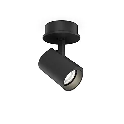 recessed luminaire CENO SEMI RECESSED 1.0 IP20, black matt 8W 530lm 3000K 31° CRI 90