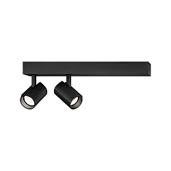 LED Aufbaustrahler CENO 2.0, 2-flammig, 2700K, CRi >90, dreh/schwenkbar, dimmbar, schwarz