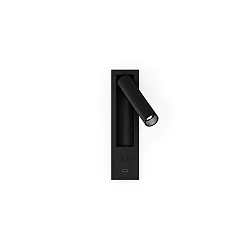 LED Waneinbaustrahler MATCH SEMI RECESSED SNOOZE 1.0, 4W, 2700K, 240lm, IP20, schwarz