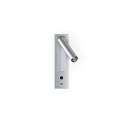 LED Waneinbaustrahler MATCH SEMI RECESSED SNOOZE 1.0, 4W, 2700K, 240lm, IP20, alu gebürstet