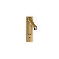 LED Waneinbaustrahler MATCH SEMI RECESSED SNOOZE 1.0, 4W, 2700K, 240lm, IP20, champagner