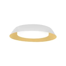 LED Wand-/Deckenleuchte TOWNA 2.0, IP44, Ø 37.1cm, 3000K, dimmbar, weiß-gold