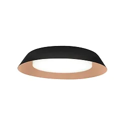 LED Wand-/Deckenleuchte TOWNA 2.0, IP44, Ø 37.1cm, 3000K, dimmbar, schwarz-kupfer