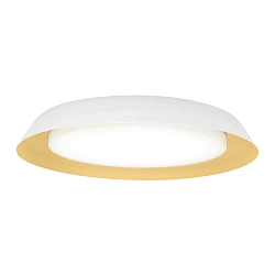 LED Wall /Ceiling luminaire TOWNA 2.0, IP44, Ø 46.1cm, 3000K, dimmable, white gold