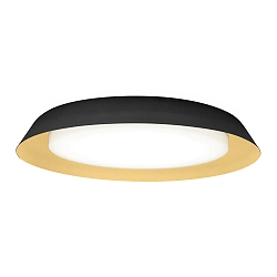 LED Wall /Ceiling luminaire TOWNA 2.0, IP44, Ø 46.1cm, 3000K, dimmable, black gold