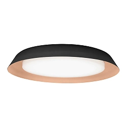 LED Wall /Ceiling luminaire TOWNA 2.0, IP44, Ø 46.1cm, 3000K, dimmable, black copper