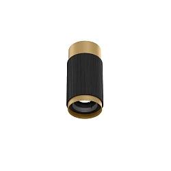 LED Deckenleuchte TRACE CEILING SURFACE 1.0 LED 2700K CH 6W 220-240VAC DIM , IP20, schwarz matt, champagner