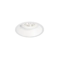 recessed spotlight DEEP 1.0 1 flame, rigid, with wire springs IP20, mat, traffic white dimmable