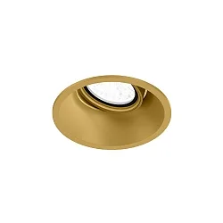 ceiling recessed luminaire DEEP ADJUST 1.0 - LED cardanic swivelling, with wire springs IP20, gold dimmable