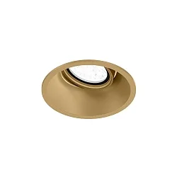 ceiling recessed luminaire DEEP ADJUST 1.0 - LED Dim-To-Warm, with leaf springs, cardanic swivelling IP20, champagner dimmable