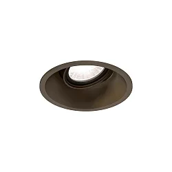 LED Recessed spot DEEP ADJUST 1.0, IP20, 350/500mA, 7/10W 4000K, CRi >90, with standard springs, bronze