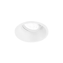 ceiling recessed luminaire DEEP ADJUST 1.0 - LED with leaf springs, cardanic swivelling IP20, mat, traffic white dimmable