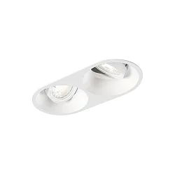 LED Einbaustrahler DEEP 2.0, IP20, 2-flammig, 350/500mA, 2x 7/10W  2700K, CRi >90, weiß